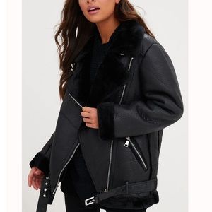 PLT Colynn Black Aviator Jacket